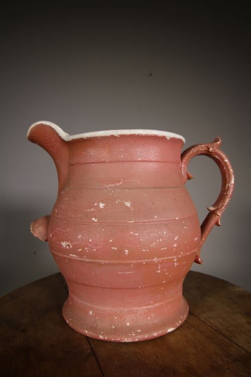 Massive English 19th Century Antique Creamware Dairy Jug