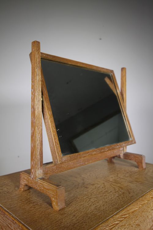 Heals of London 1930’S Oak Vanity Mirror