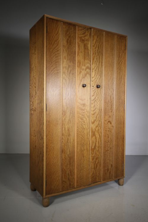 Early Heals of London Antique Oak Wardrobe