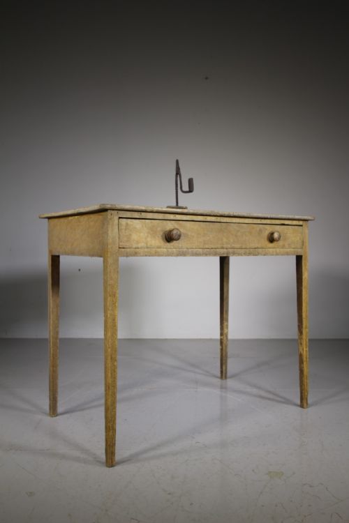 Regency Original Painted Pine Antique Side Table