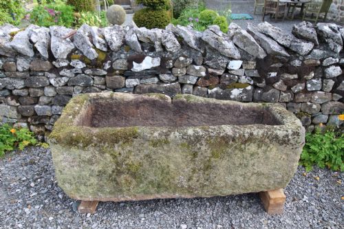 Large 18th Century Antique Yorkshire Sandstone Trough