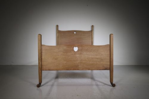 
Early Heals Antique Bed Very Voysey Inspired- Labelled