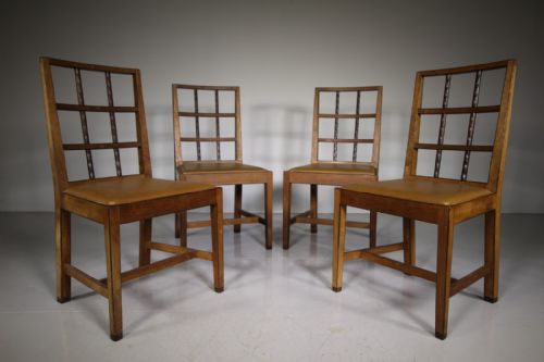 
Amazing Rare Set of Four Peter Waals 1930’S Dining Chairs
