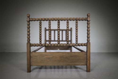 Early Heals Antique Oak Single Bed