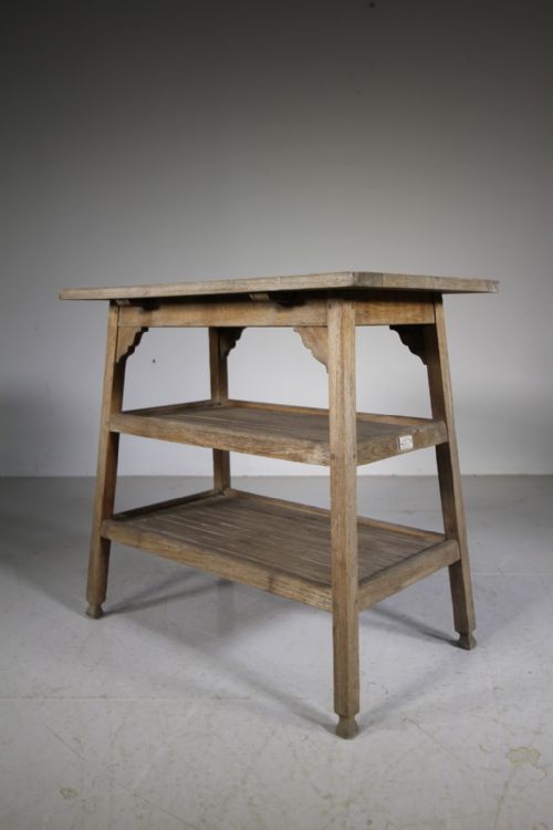 Heals Edwardian Antique Teak Garden Side Table