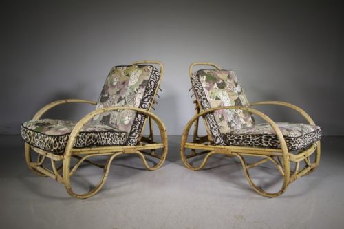 Pair of 1930'S English Angraves Invincible Range Garden Armchairs