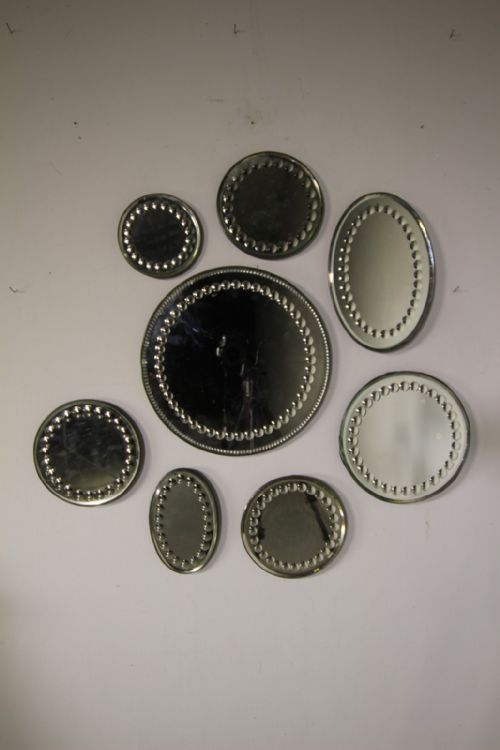 Collection of Eight Edwardian Antique Sorcerers’ Mirrors