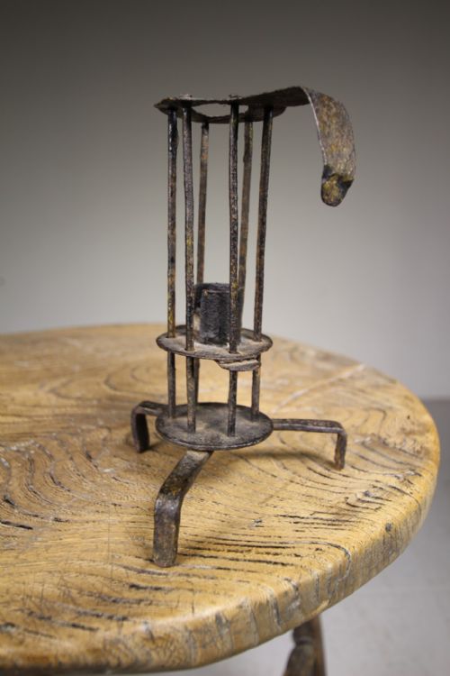 Rare 18th Century Antique Caged Candle Holder
rare 18th Century Antique Caged Candle Holder
