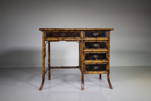 English 19th Century Antique Bamboo Desk