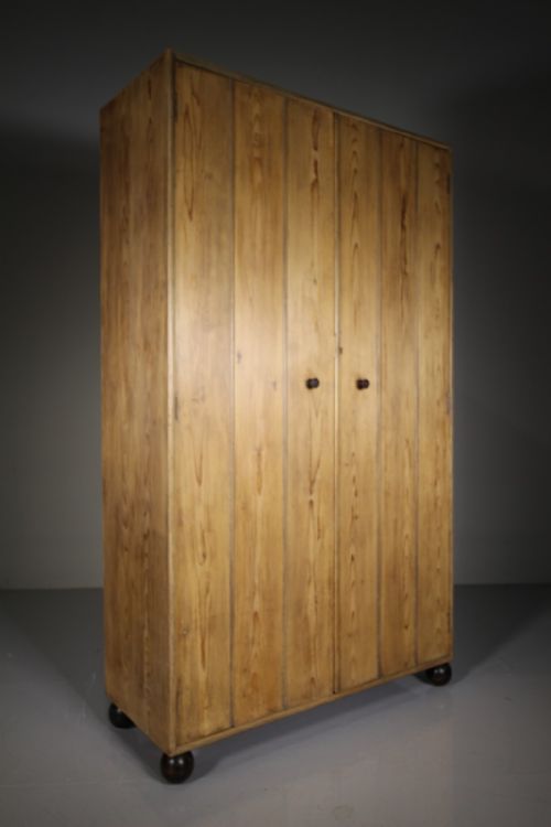 Edwardian Antique Pine Heals of London Wardrobe-ambrose Heal’s Own