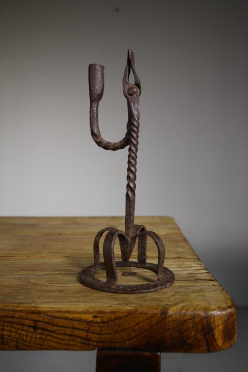 Irish 18th Century Antique Rushlight -Very Good Example