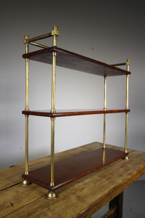 Set of English 19th Century Antique Military Wall Shelves