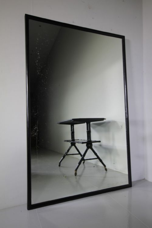 
Large English 19th Century Antique Shop Fitting Mirror – Original Plate