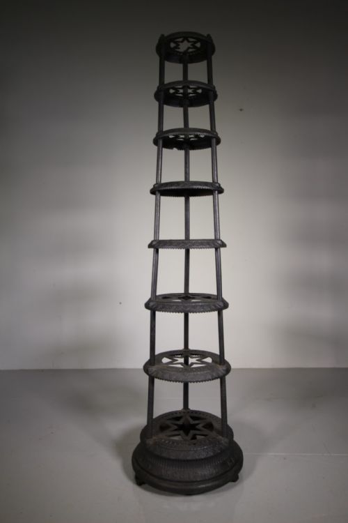 Massive Rare 19th Century Antique Iron Pan Stand by Kenrick & Sons