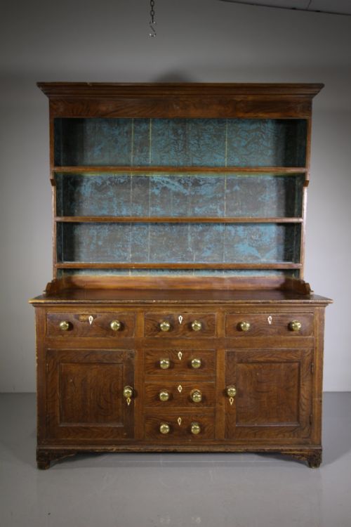 
Early 19th Century Antique Painted Pine Welsh Dresser
