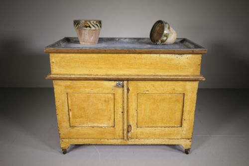 19th Century Antique Original Painted Pine Potting Table