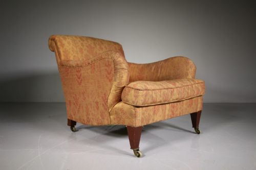 English 19th Century Shapely & Deep Antique Armchair