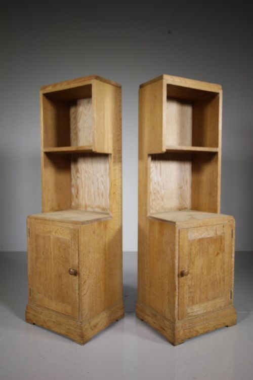 
Pair of Heals of London 1920’S Oak Bedside Cabinets