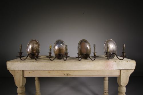 Set of Four 19th C Antique Faraday & Sons Antique Wall Lights / Sconces