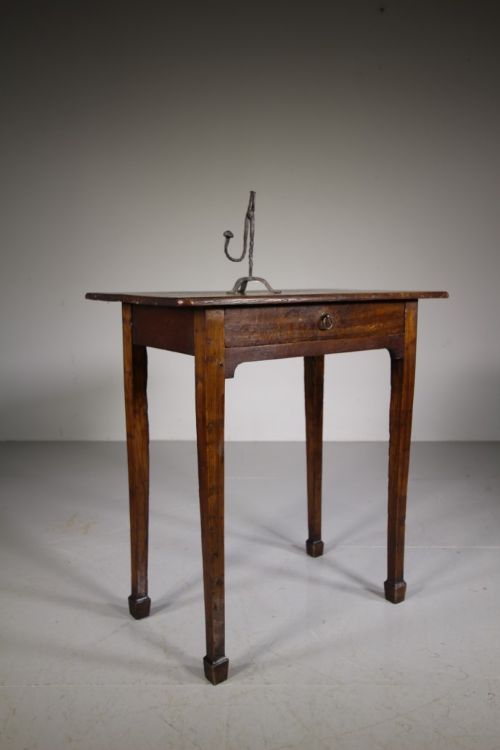 18th Century Fruit Wood & Oak Antique Side Table