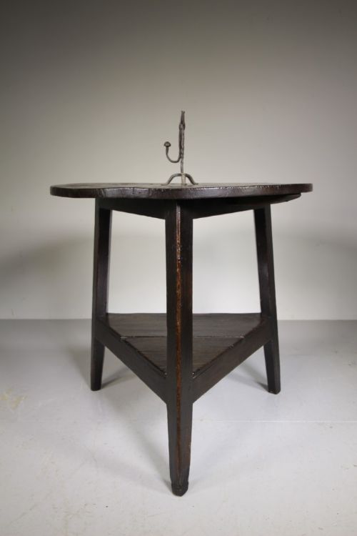 Late Georgian Antique Pine Cricket Table in Original Finish
