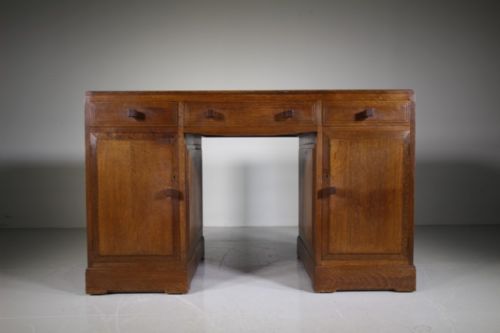 1930'S Large Oak Bryn Mawr Writing Desk