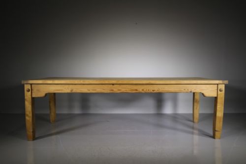 
Wonderful Large English 19th Century Antique Pine Kitchen Dining Table