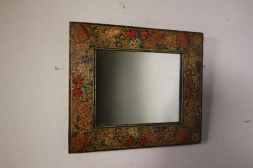 Edwardian Antique Kashmiri Wall Mirror
