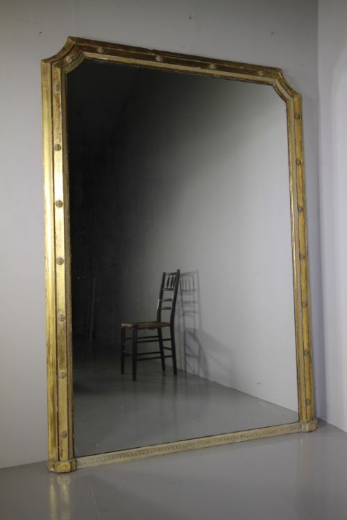 Large English Regency Antique Gilt Mirror