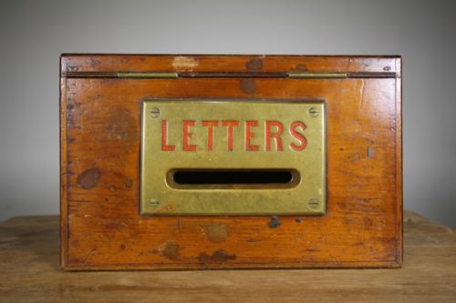 English Mid 19th Century Antique Hotel Letters Box
