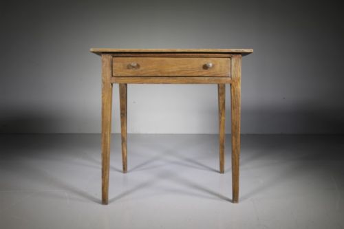Simple Georgian Antique Elm Side Table
