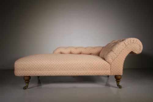 
Original Antique Chaise Longue by Howard & Sons – Stamped