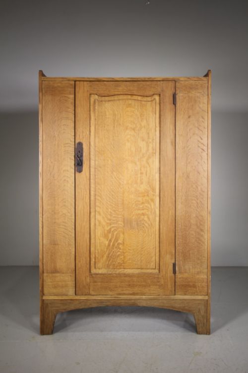 Early Heals of London Antique Oak Wardrobe