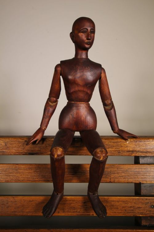 Edwardian Antique Pine Artist’s Lay Figure
