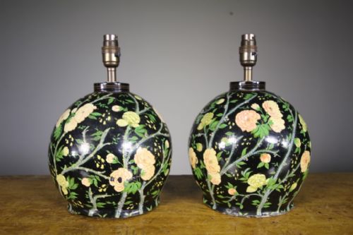 

Pair of Edwardian Antique Kashmiri Table Lamps