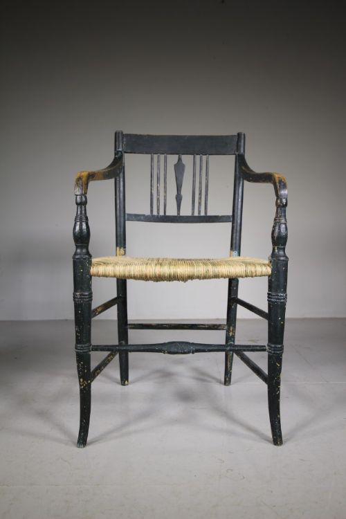 English Regency Antique Original Painted Chair
