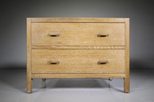 Heals of London 1920’S Low Oak Chest of Drawers – Labelled