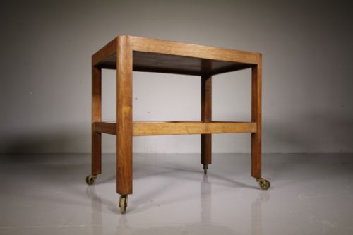 1930’S Gordon Russell Walnut Drinks Trolley – Labelled
