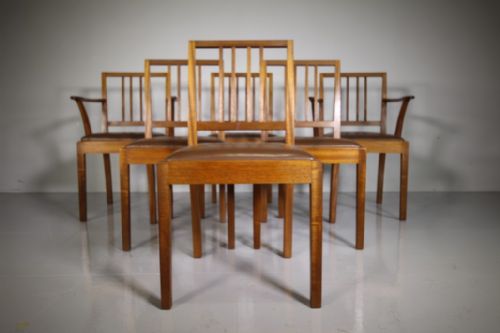 Set of Six Barnsley Designed 1930’S Walnut Dining Chairs
