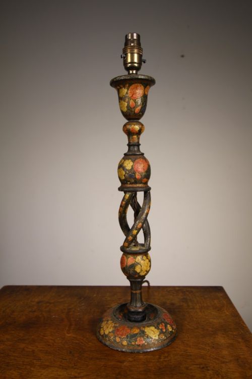 
Edwardian Antique Kashmiri Table Lamp – Rewired
