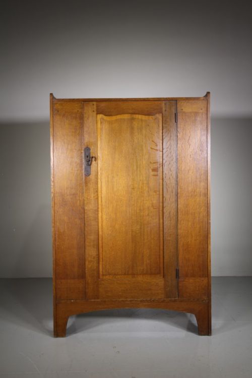Early Heals of London Antique Oak Cupboard