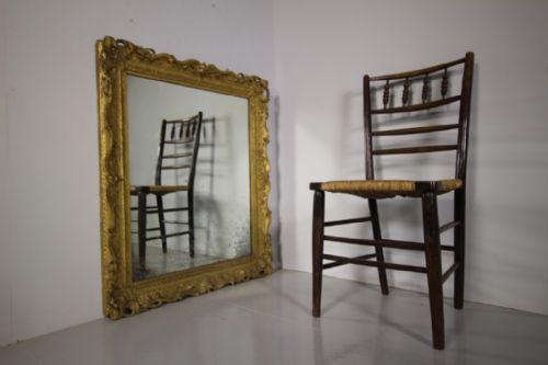 GEORGIAN ANTIQUE CARVED GILT WALL MIRROR - ADDITIONAL PHOTO 5