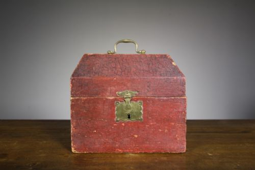 Georgian Antique Original Painted Pine Box