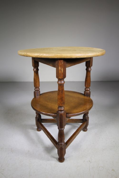 Heals Edwardian Antique Oak Side Table