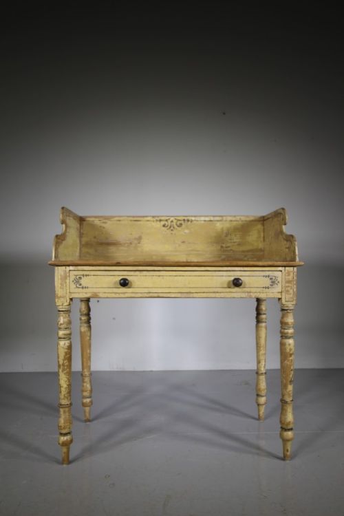 Regency Antique Original Painted Pine Side Table
