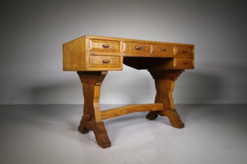 Superb Quality Romney Green Antique Oak Desk