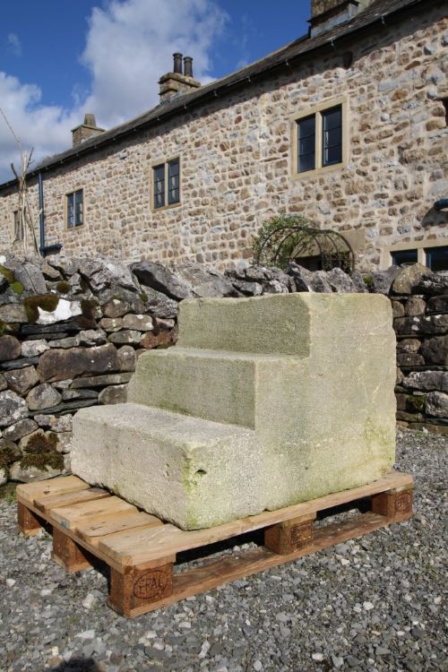 Fabulous 19th Century English Antique Stone Mounting Block
