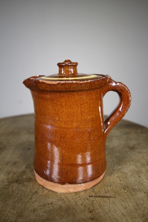 19th Century Antique Welsh Buckley Lidded Milk Jug
