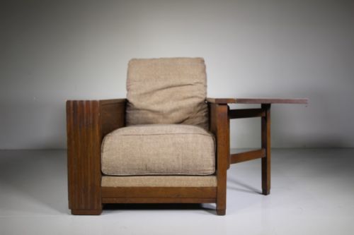 

1920’S Iconic Heals Oak Library Reading Armchair
