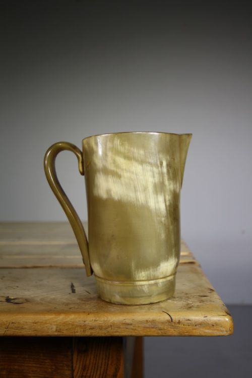 Large English 19th Century Antique Horn Jug